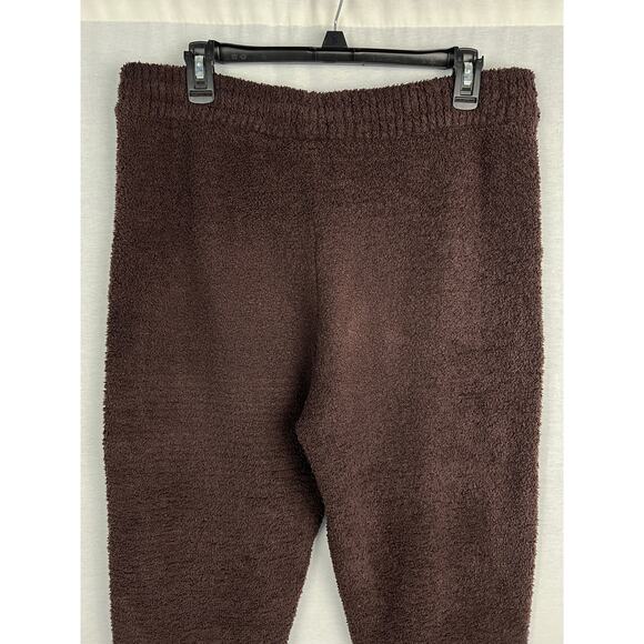 Natori Jogger Pants Akio Fleece Sherpa Chocolate Brown Sweatpants Lounge Fall - Picture 4 of 7